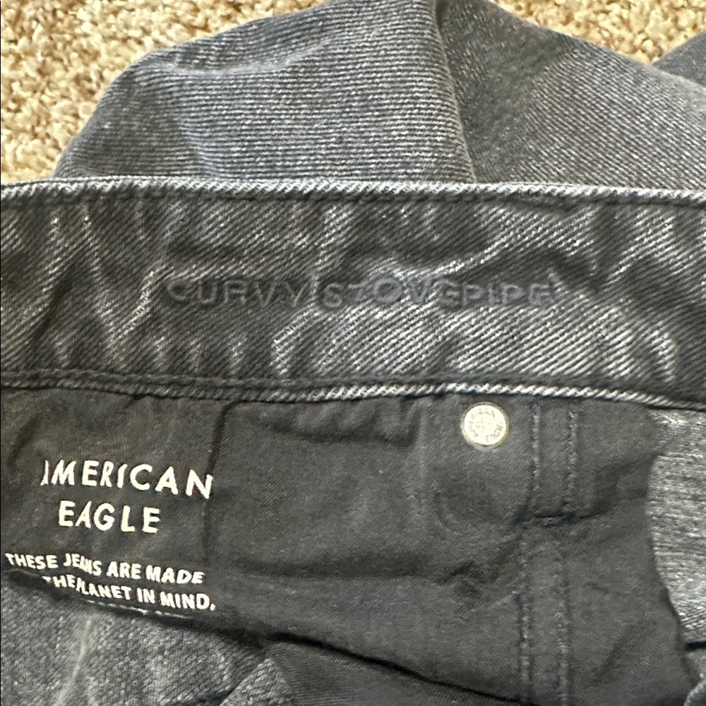 American Eagle Outfitters Black Denim Pants - Picture 5 of 6